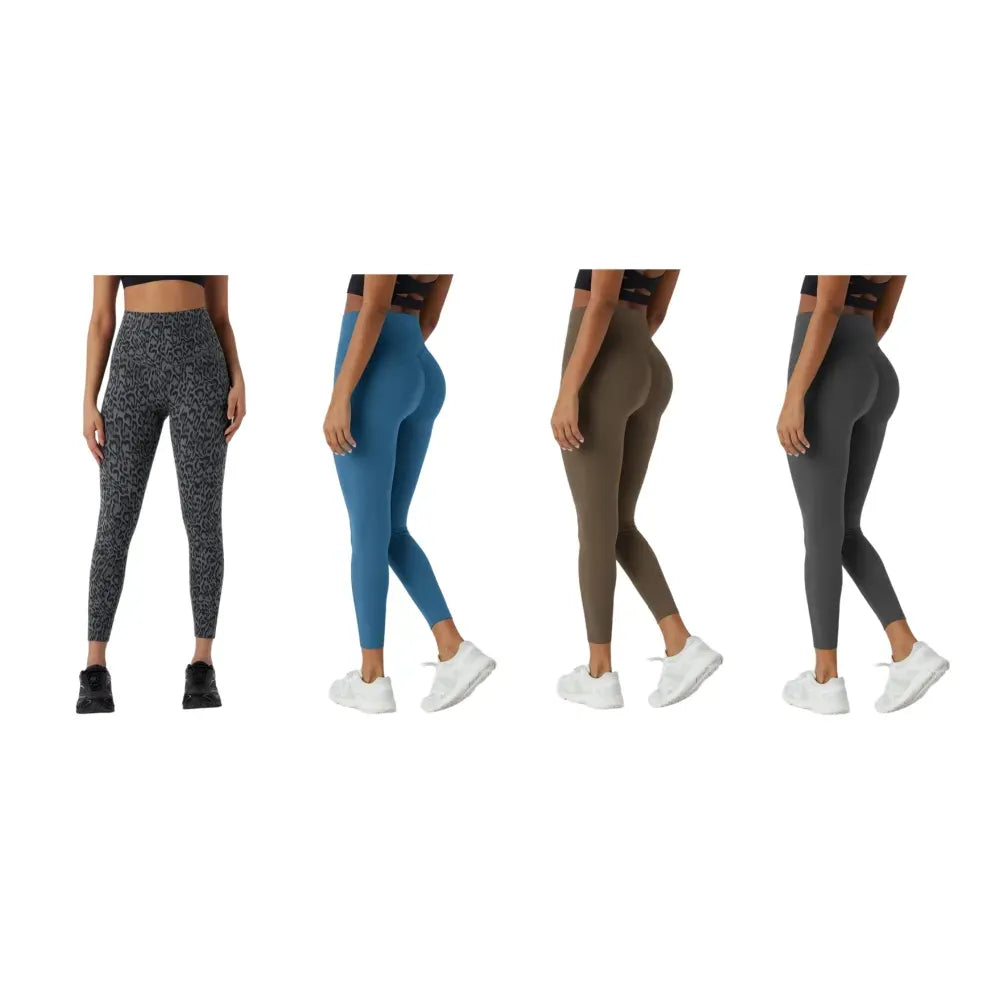 Leopard Print SoCinched High Waisted Tummy Control Yoga Leggings