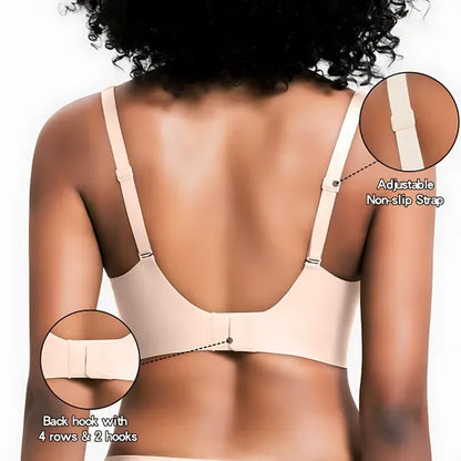 Vivid Bloom V-Neck Wireless Bra -Comfort & Lift for Women (VB)