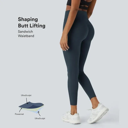 Leopard Print SoCinched High Waisted Tummy Control Yoga Leggings