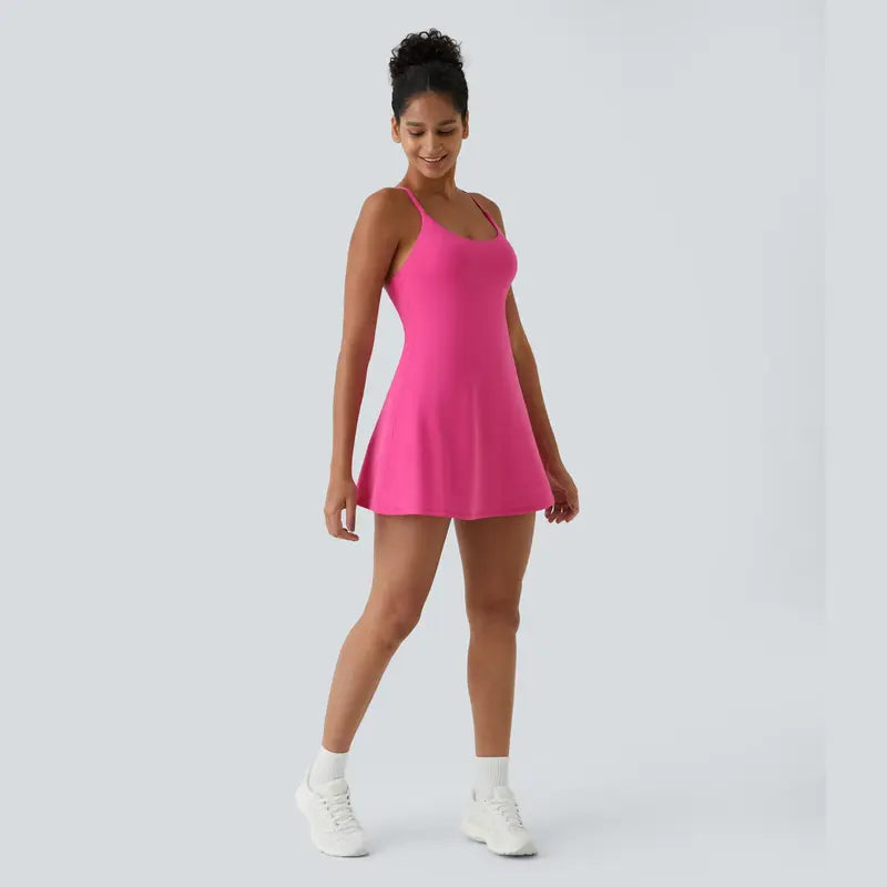 Plush Backless Active Dress-Easy Peezy Edition
