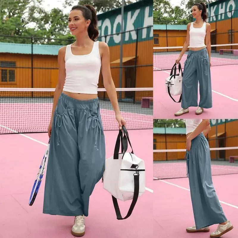 Women's Loose Wide Leg Track Pants