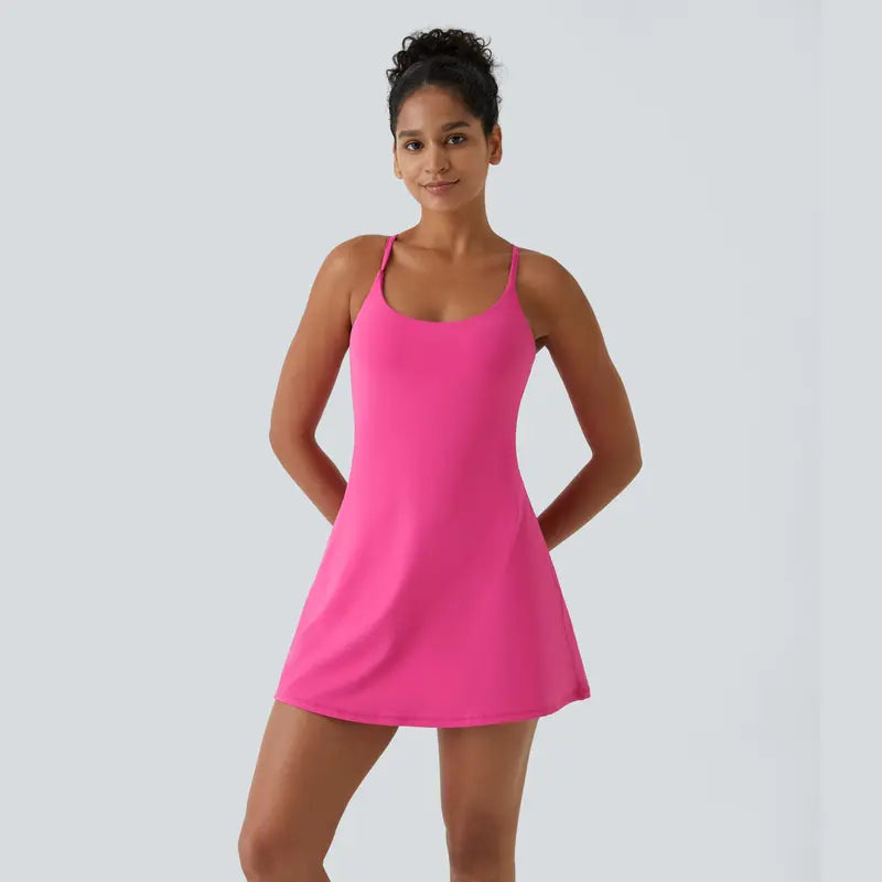 Plush Backless Active Dress-Easy Peezy Edition