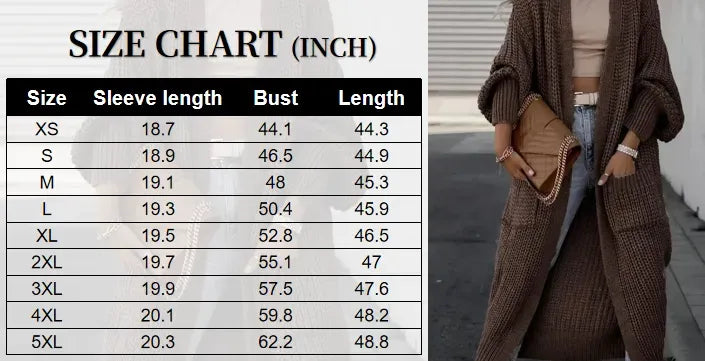 Women's Solid Drop Shoulder Long Cardigan