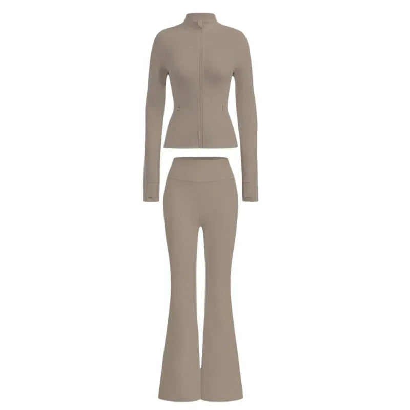 Jacket and Flare Leggings Daily Set