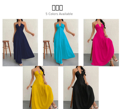 Women's Plain Dress, Summer Clothes Women, Casual Basic Loose Fit Sleeveless Dress for Beach Holiday Vacation, Ladies Summer Clothes, Women's Clothing, Womenswear, Dresses for Party, Minimalist A Line Dress