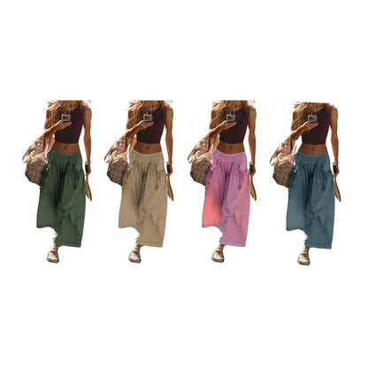 Women's Loose Wide Leg Track Pants