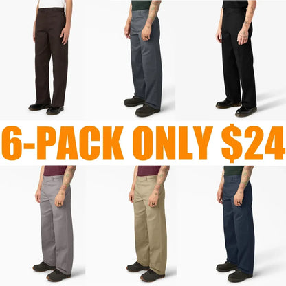 Loose Fit Double Knee Work Pants