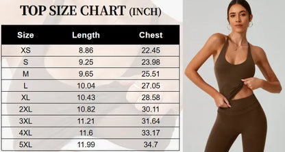 Women's Crisscross Back Tank & High-Waist Butt-Lift Leggings Set
