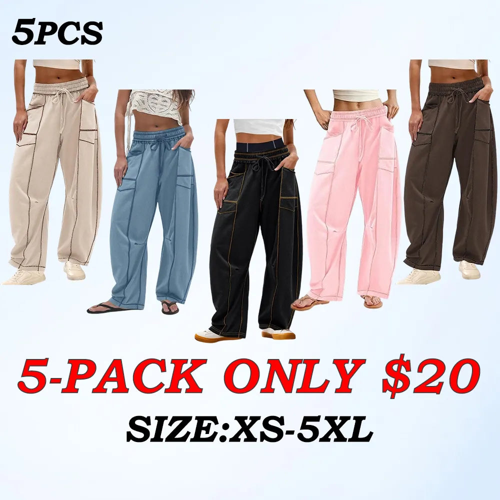 Womens Baggy Wide Leg Pants