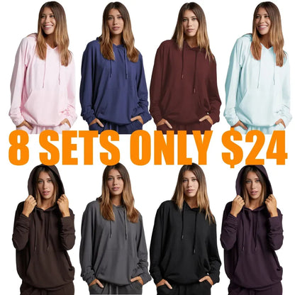 All Day Jersey Hoodie & Jogger Set