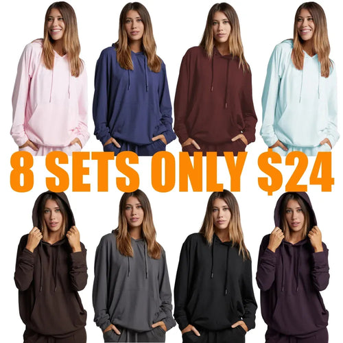 All Day Jersey Hoodie & Jogger Set