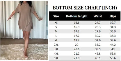 Women Plus Crewneck Short Sleeve Tops and Skinny Biker Shorts Sets