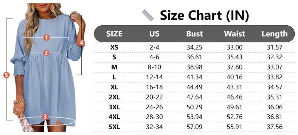Women's Summer Casual Loose Fit Tunic Dress