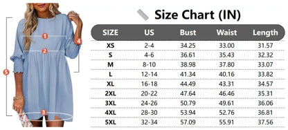 Women's Summer Casual Loose Fit Tunic Dress