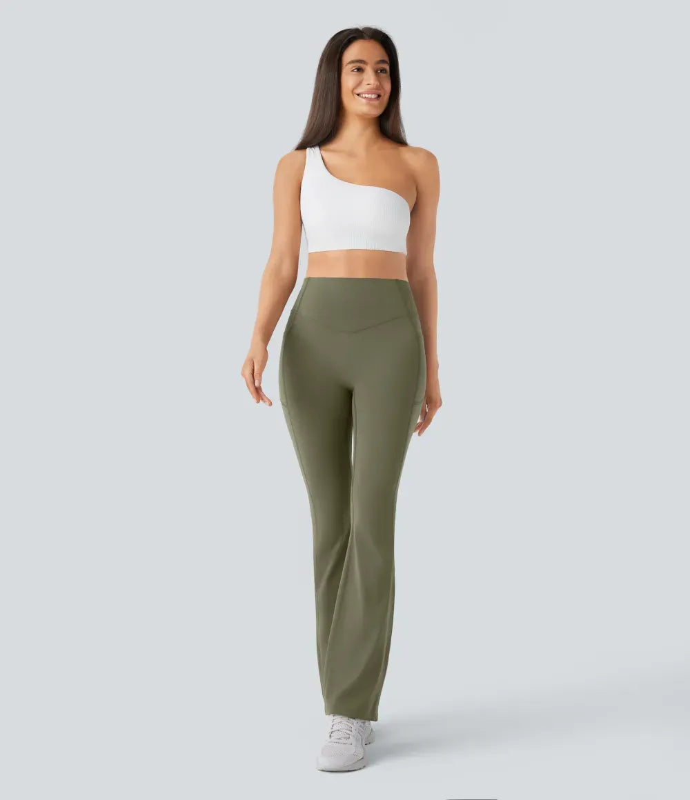Cinched Butt-Lifting Tummy Control Yoga Leggings