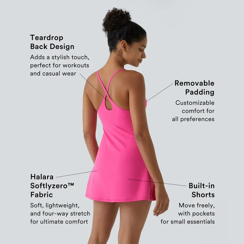 Plush Backless Active Dress-Easy Peezy Edition