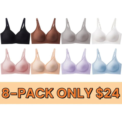 Jelly Wireless Women Comfortable Push Up Bras