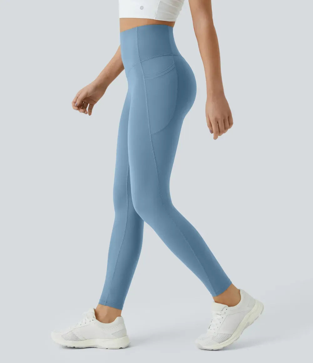 Women's High-Waist Shapewear Leggings With Pockets