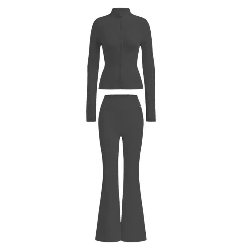 Jacket and Flare Leggings Daily Set