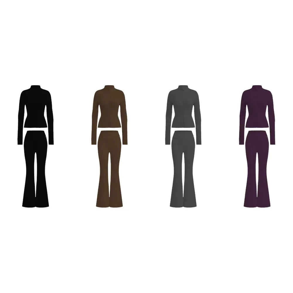 Jacket and Flare Leggings Daily Set