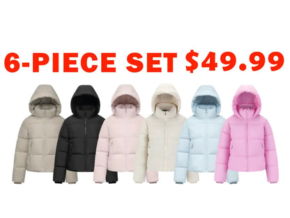 WarmCoreTM Detachable Hood Puffer Jacket 3-Piece Set $29.99