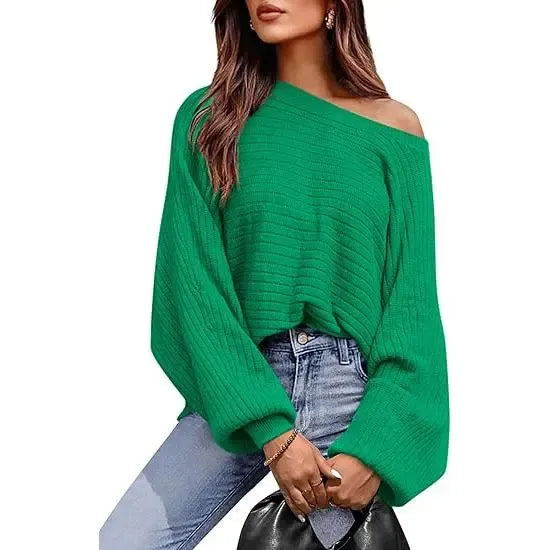 Womens Boat Neck Sweater