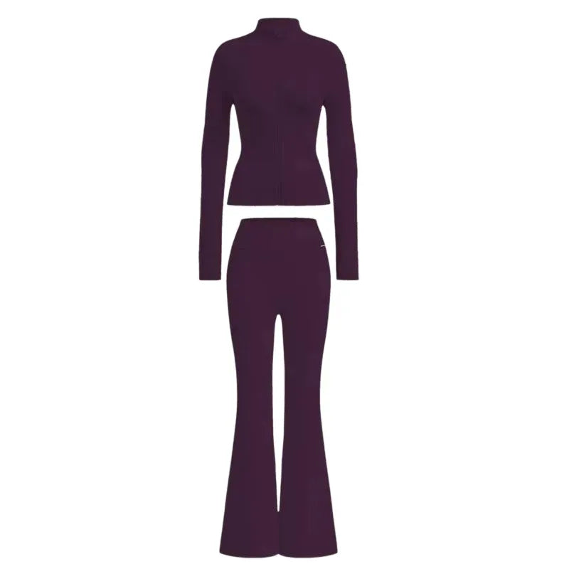 Jacket and Flare Leggings Daily Set