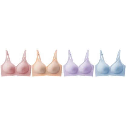 Jelly Wireless Women Comfortable Push Up Bras