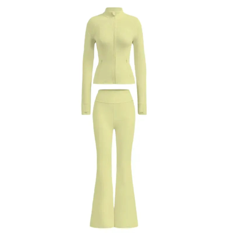 Jacket and Flare Leggings Daily Set