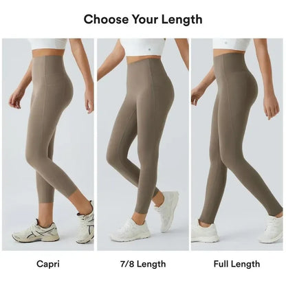 Women's High-Waist Shapewear Leggings With Pockets