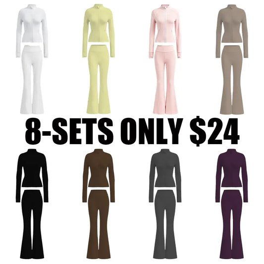 Jacket and Flare Leggings Daily Set