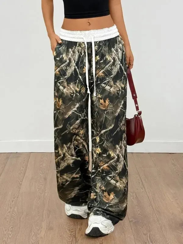 Women's Colorblock Drawstring Jogger Pants