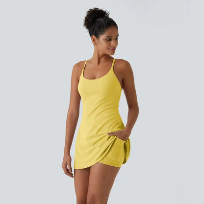 Plush Backless Active Dress-Easy Peezy Edition
