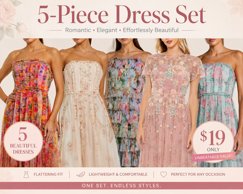 5-Piece Floral Dress Collection