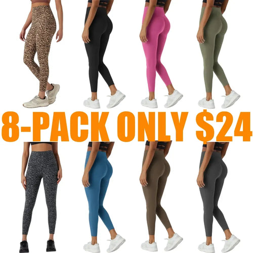 Leopard Print SoCinched High Waisted Tummy Control Yoga Leggings