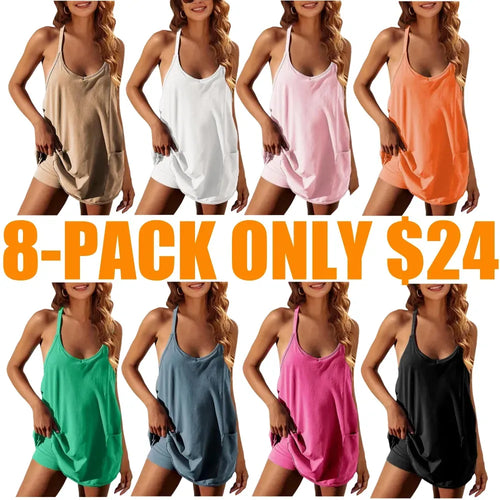 Womens Athletic Sleeveless Mini Dress