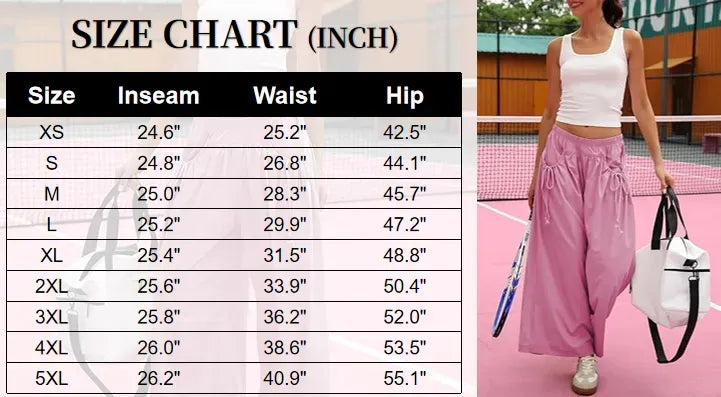 Women's Loose Wide Leg Track Pants