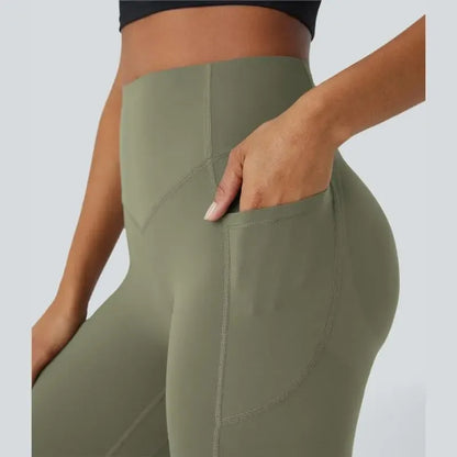 Leopard Print SoCinched High Waisted Tummy Control Yoga Leggings
