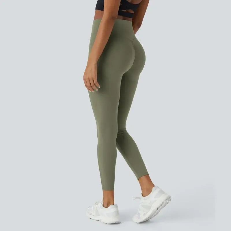 Leopard Print SoCinched High Waisted Tummy Control Yoga Leggings