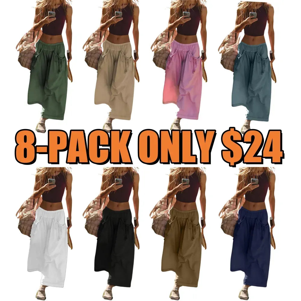 Women's Loose Wide Leg Track Pants
