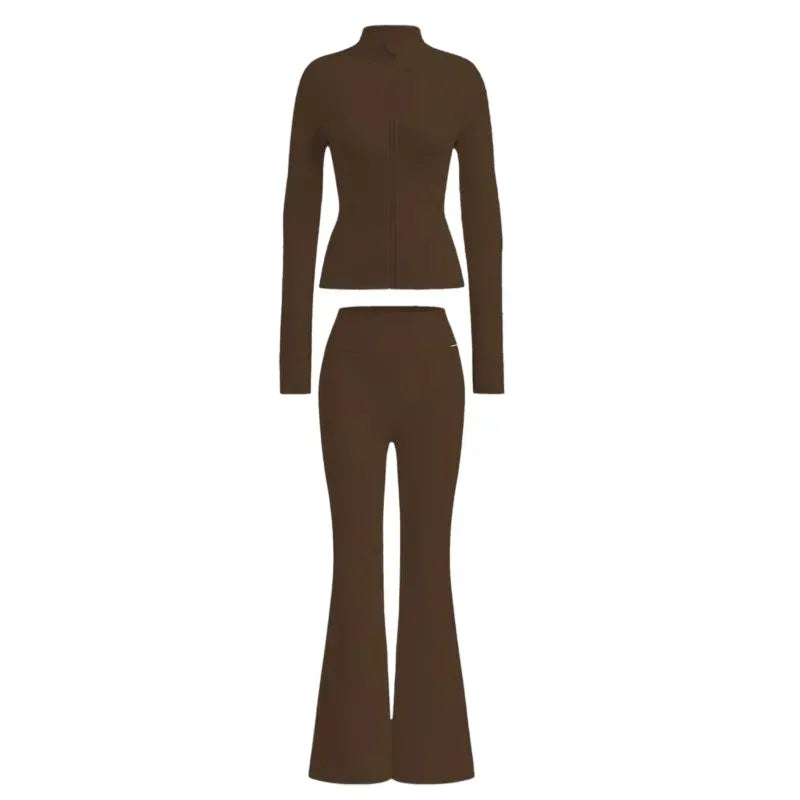 Jacket and Flare Leggings Daily Set