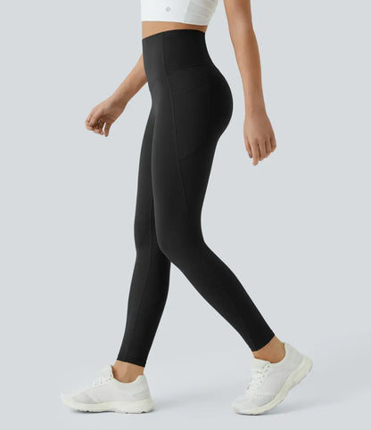 Women's High-Waist Shapewear Leggings With Pockets