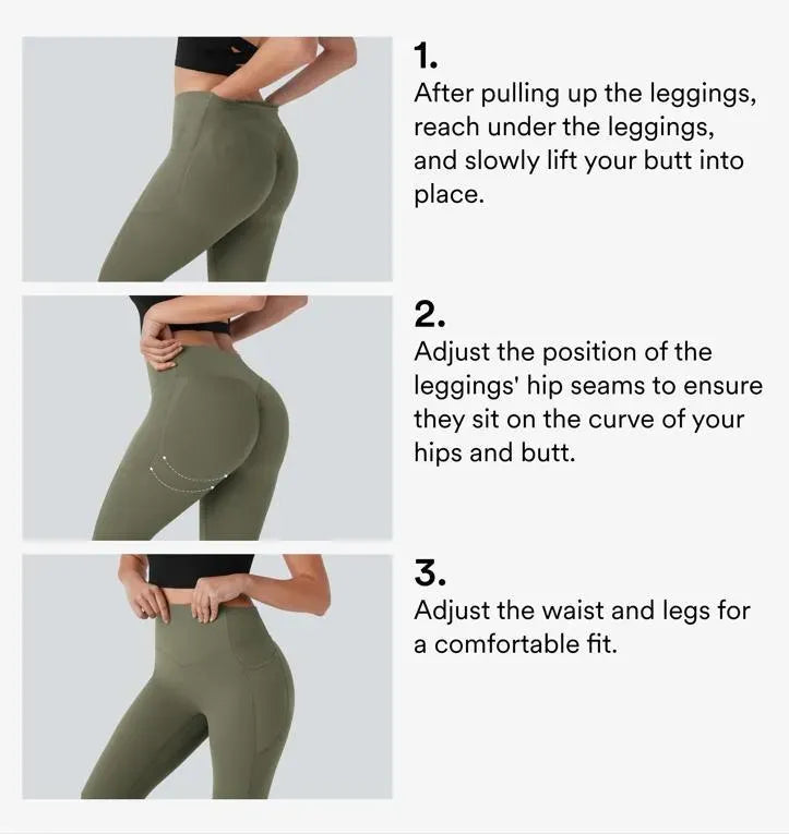 Women's High-Waist Shapewear Leggings With Pockets