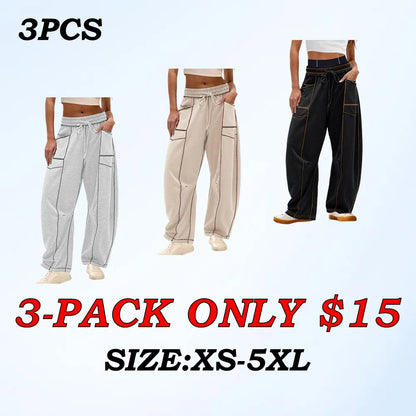 Womens Baggy Wide Leg Pants
