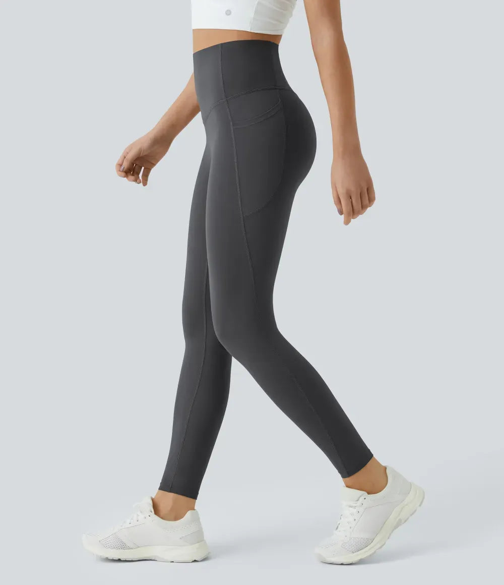 Women's High-Waist Shapewear Leggings With Pockets