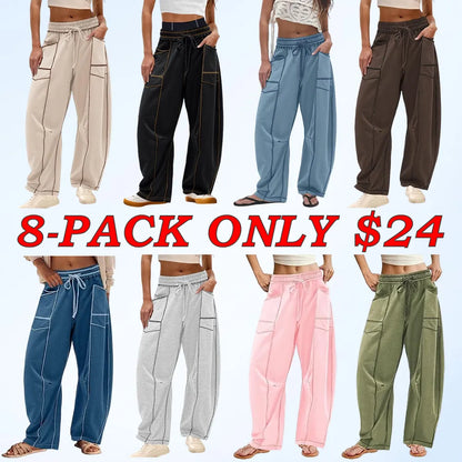Womens Baggy Wide Leg Pants