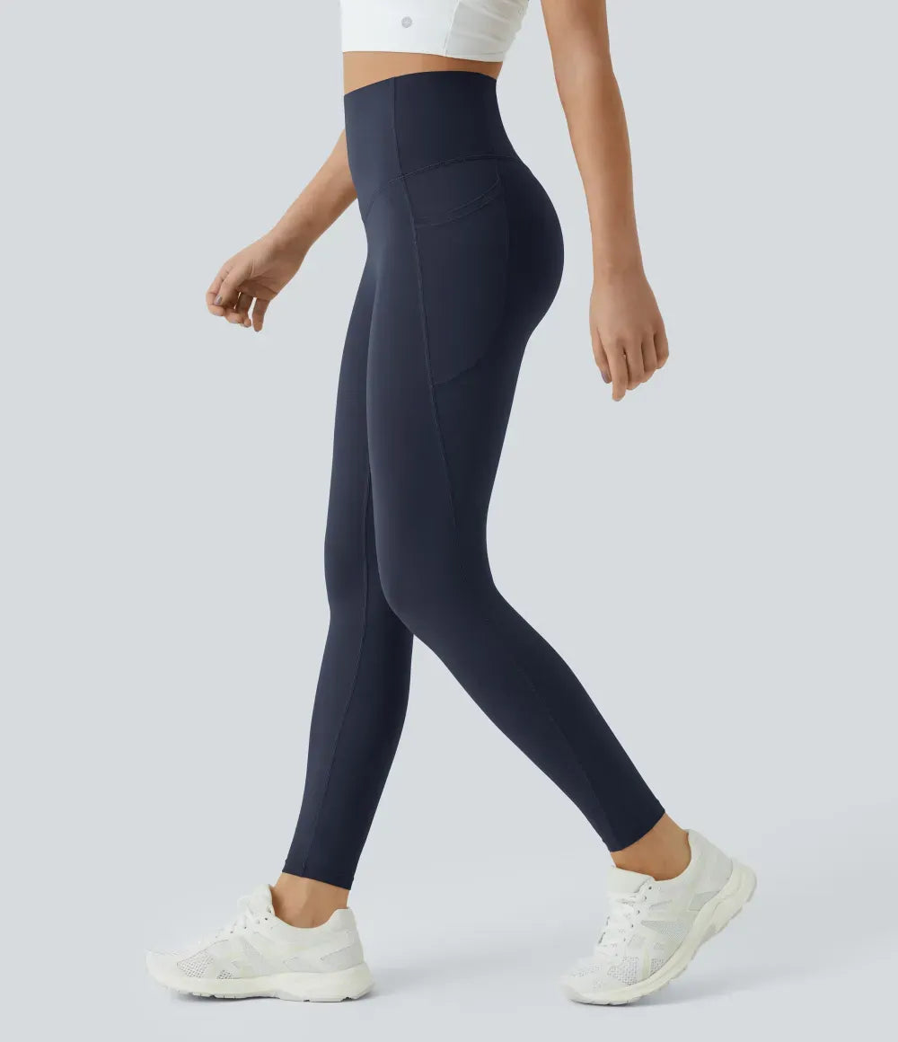 Women's High-Waist Shapewear Leggings With Pockets