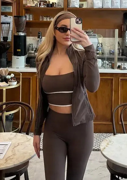Jacket and Yoga Leggings Daily Set