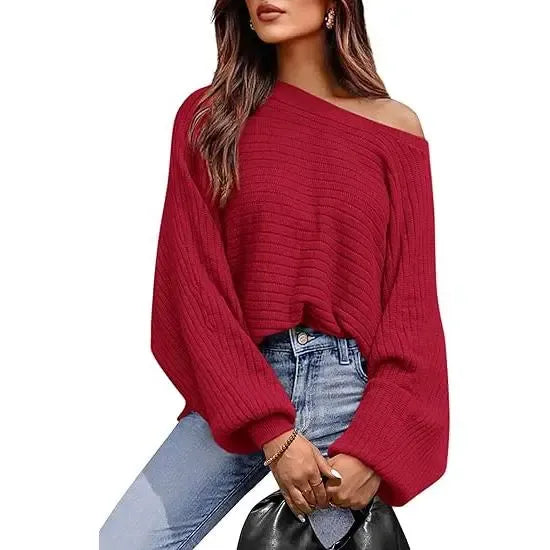 Womens Boat Neck Sweater