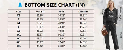 Women's Casual Set 2025 Collection Half-Zip Sweatshirt and Wide-Leg Pants